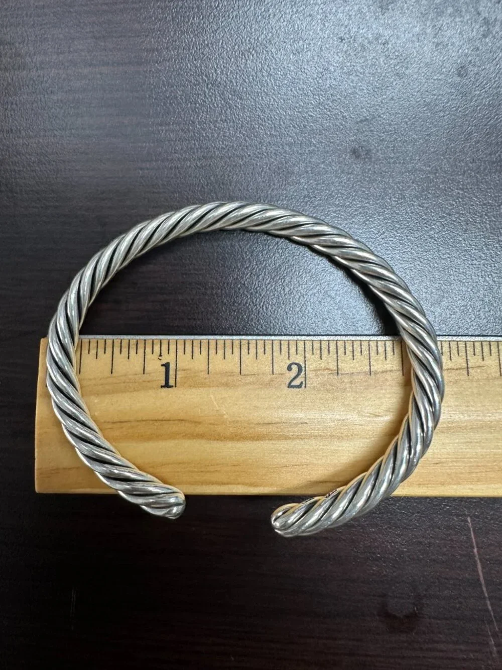 David Yurman Cable Cuff Bracelet Sterling Silver, 6mm (Medium)